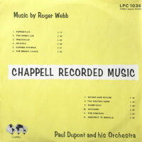 PAUL DUPONT AND HIS ORCHESTRA / MUSIC BY ROGER WEBB / LP / UK / CHAPPELL / LPC 1036 / 1970 /