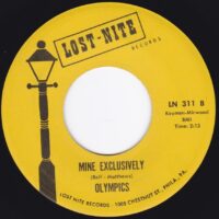 OLYMPICS / BIG BOY PETE / MINE EXCLUSIVELY / 7" /