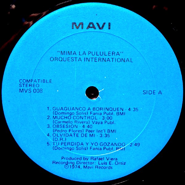 ORQUESTA INTERNATIONAL / MIMA LA PULULERA / LP / | RECORD SHOP VIEW