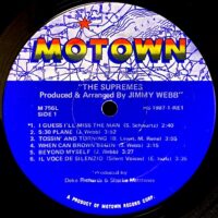 THE SUPREMES / THE SUPREMES PRODUCED AND ARRANGED BY JIMMY WEBB / LP / 3 JIMMY WEBB