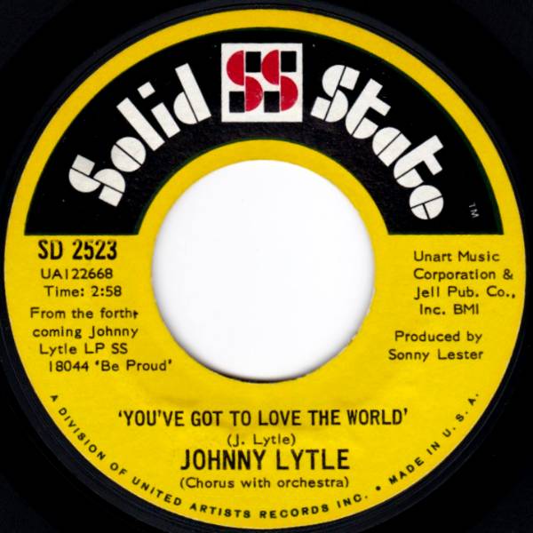 JOHNNY LYTLE YOUVE GOT TO LOVE THE WORLD
