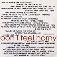 AUDIO SPORTS / OOH I FEEL HORNY / 12" /
