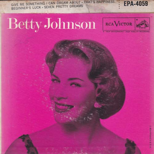 BETTY JOHNSON WITH HUGO WINTERHALTER AND HIS ORCHESTRA