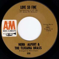 HERB ALPERT AND THE TIJUANA BRASS / LOVE SO FINE / CARMEN / 7" /