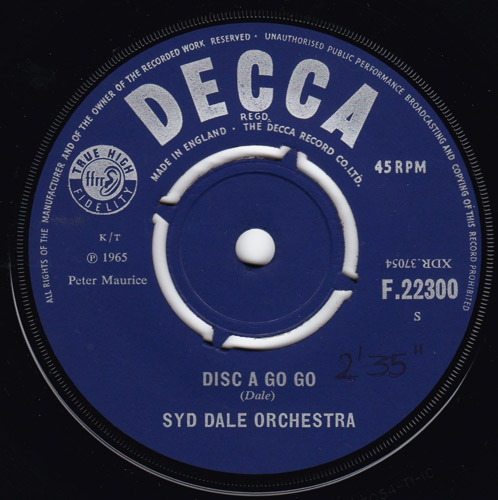 SYD DALE ORCHESTRA CMON IN DISC A GO GO