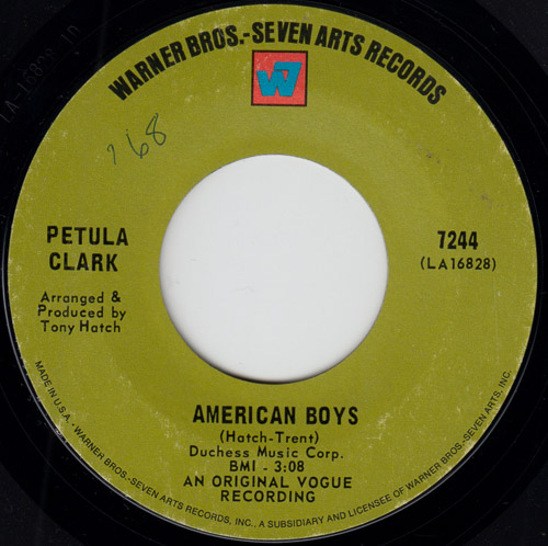 PETULA CLARK AMERICAN BOYS