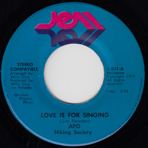 APO HIKING SOCIETY LOVE IS FOR SINGING