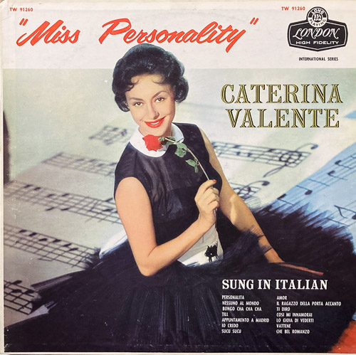 CATERINA VALENTE MISS PERSONALITY SUNG IN ITALIAN