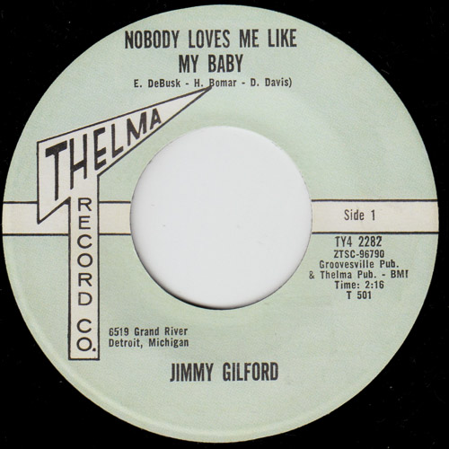 JIMMY GILFORD NOBODY LOVES ME LIKE MY BABY