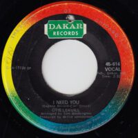 OTIS LEAVILL / I LOVE YOU / I NEED YOU / 7" /