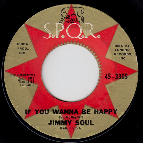 JIMMY SOUL IF YOU WANNA BE HAPPY DONT RELEASE ME