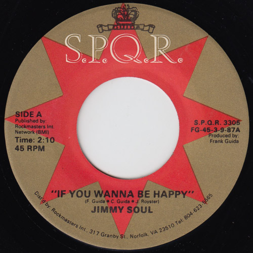 JIMMY SOUL IF YOU WANNA BE HAPPY