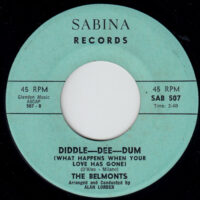 THE BELMONTS / DIDDLE-DEE-DUM (WHAT HAPPENS WHEN YOUR LOVE HAS GONE) / FAREWELL / 7" /