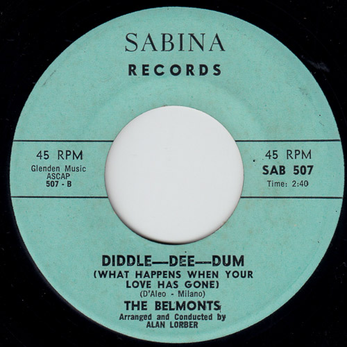 THE BELMONTS DIDDLE DEE DUM