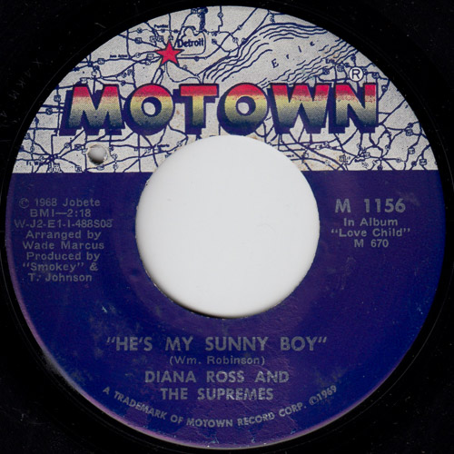 DIANA ROSS AND THE SUPREMES HES MY SUNNY BOY