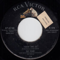 KAY STARR WITH HENRI RENE AND HIS ORCHESTRA AND CHORUS / TOUCH AND GO / THE BRASS RING / 7" /