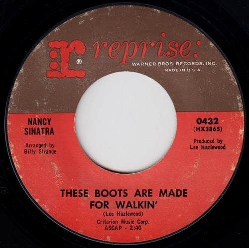 NANCY SINATRA / THESE BOOTS ARE MADE FOR WALKIN' / THE CITY NEVER SLEEPS AT NIGHT / 7" / 1 NANCY SINATRA / THESE BOOTS ARE MADE FOR WALKIN' / THE CITY NEVER SLEEPS AT NIGHT / 7" /