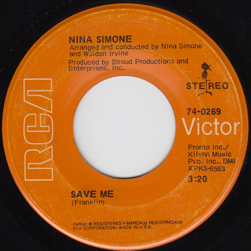 NINA SIMONE / TO BE YOUNG, GIFTED, AND BLACK / SAVE ME / 7" / 1 NINA SIMONE / TO BE YOUNG, GIFTED, AND BLACK / SAVE ME / 7" /
