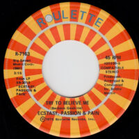 ECSTASY, PASSION & PAIN / ONE BEAUTIFUL DAY / TRY TO BELIEVE ME / 7" /