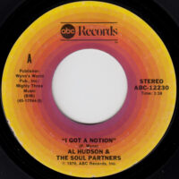 AL HUDSON & THE SOUL PARTNERS / I GOT A NOTION / DISCO LOVER / 7" /