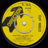 CLIFF NOBLES / CLIFF NOBLES & CO. / JUDGE BABY, I'M BACK / HORSE FEVER / 7" /