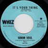 SEÑOR SOUL / IT'S YOUR THING / SOME GOT IT, SOME DON'T / 7" /