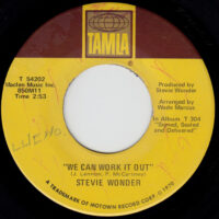 STEVIE WONDER / WE CAN WORK IT OUT / NEVER DREAMED YOU'D LEAVE IN SUMMER / 7" /